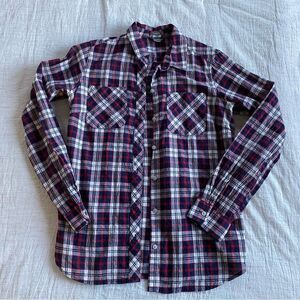 Eddie Bauer Women’s Flannel Classic Fit Lightweight Cotton  Hiking Shirt Travel